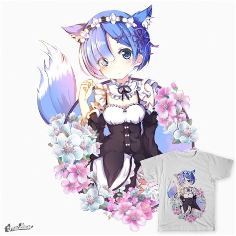 Score Rezero Kara Hajimeru Rem Cat By On Threadless