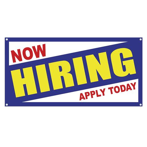 Now Hiring 13 Oz Heavy Duty Vinyl Banner Indoor Outdoor Help Wanted