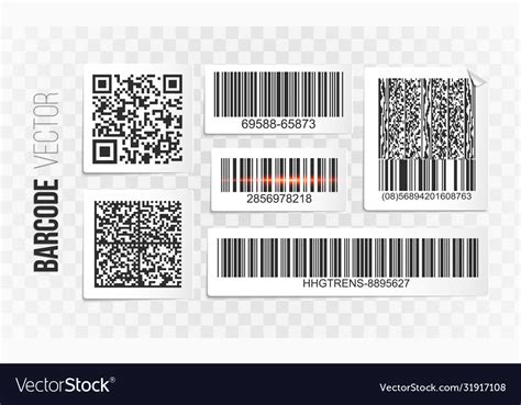 Barcode label set Royalty Free Vector Image - VectorStock