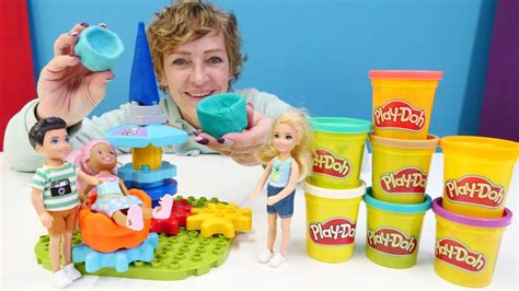 Play Doh Hamur Oyunlar Nicole Atl Kar Ncay Tamir Ediyor Ocuklar