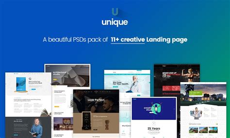 Unique Creative Multi Purpose PSD Template