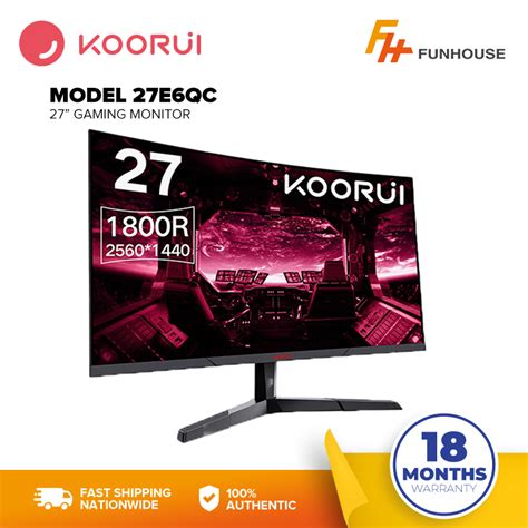 Koorui 27e6qc Qhd Curved 27 Inch Monitor Fast Va Computer Gaming