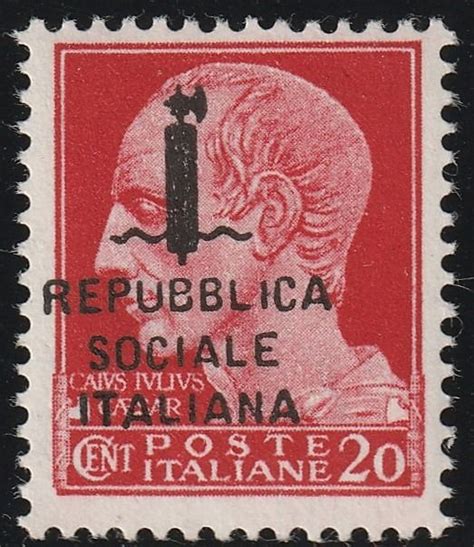 République sociale italienne 1944 Julius Caesar overprint Catawiki