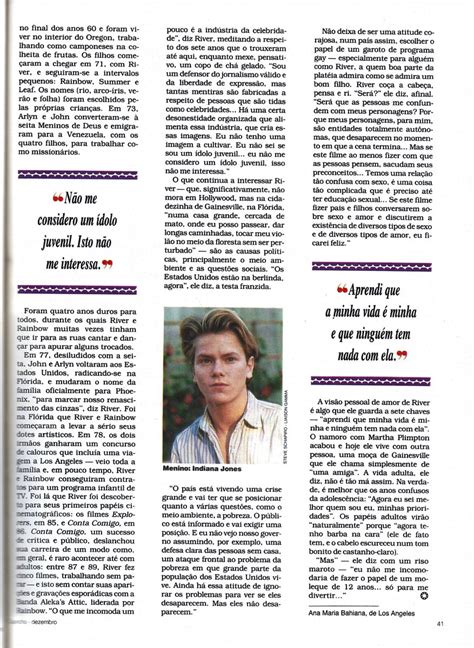 The River Phoenix Gallery On Twitter Full English Translation Is Now