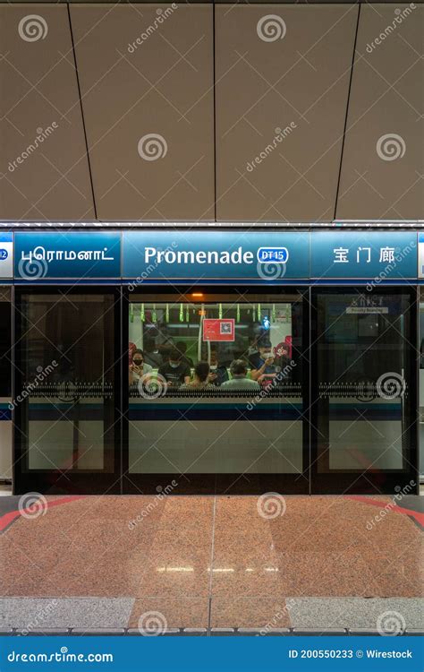 Promenade Mrt Station Downtown Line Chinese Characters Refer To The