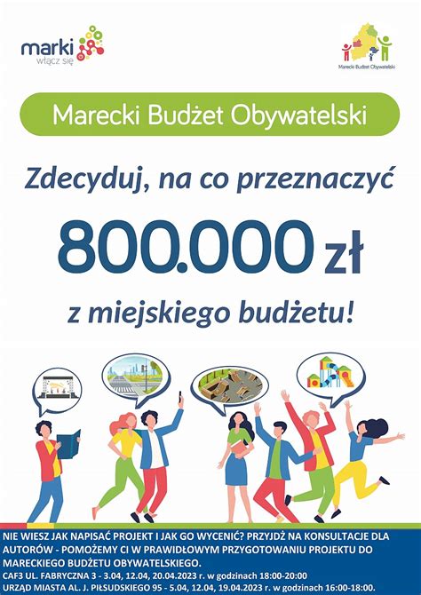 Można już zgłaszać swoje projekty do Mareckiego Budżetu Obywatelskiego