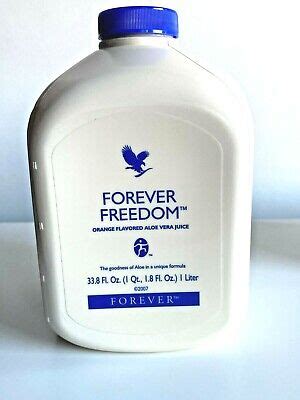 Forever Freedom Orange Flavored Aloe Vera Juice Litre Bottle Forever