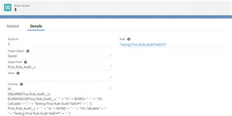 Salesforce Cpq Price Rule Audit Field Milo Massimo