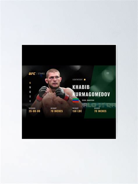 Khabib Nurmagomedov Poster For Sale By Modud Redbubble