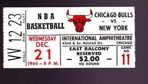 Dec Chicago Bulls Vs New York Knicks Ticket Stub Bulls St Year