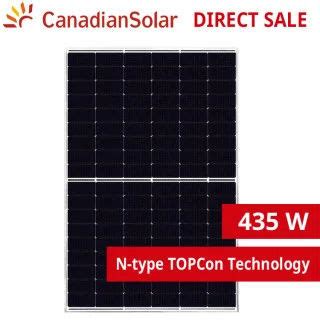 Canadian CS6R 435T 420 445 1500V MC4 EVO2 Full Black Solar Panels