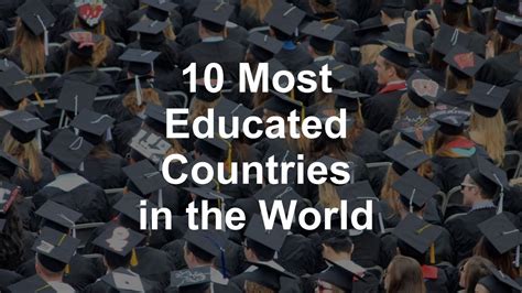 10 Most Educated Countries In The World In 2019 Youtube