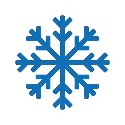 Premium Vector Blue Snowflake Icon Logo Christmas Vector Snow Symbol