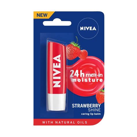 Amazon Nivea Lip Care Fruity Shine Strawberry 4 8g Beauty