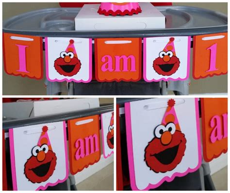 Elmo High Chair Banner Elmo I Am 1 Banner Elmo I Am 2 Etsy