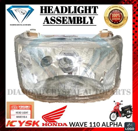 Headlight Assembly Honda Wave 110 Alpha Cx110 W Bulb And Harness