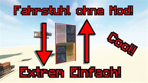 Wie Baut Man Einen Fahrstuhl Tutorial Minecraft Java Youtube