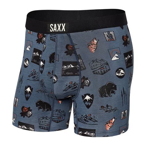 Bokserki męskie SAXX VIBE BOXER BRIEF WILD SPIRIT TWILIGHT SAXX