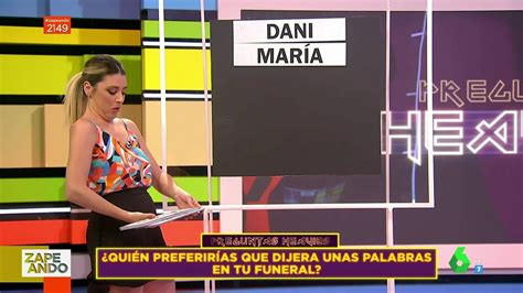 Valeria Ros Desvela En Zapeando C Mo Se Imagina Su Funeral Si Se Me