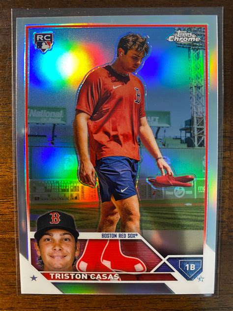 Topps Chrome Triston Casas Rc Image Variation Sp Refractor