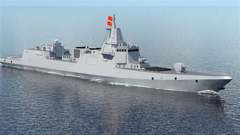 Chinese Renhai Destroyer D Model Turbosquid