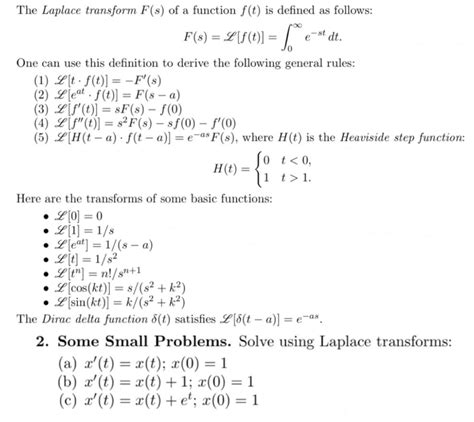 Solved The Laplace Transform F S Of A Function F T Is Chegg