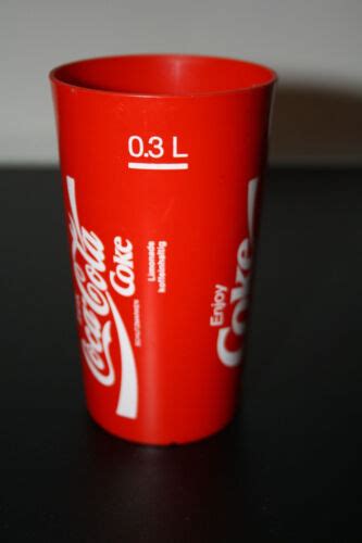 Coca Cola Becher Liter Trink Enjoy Buvez Bevete Rot Und Plastik Ebay