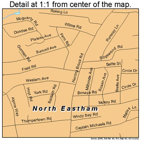 North Eastham Massachusetts Street Map 2547590