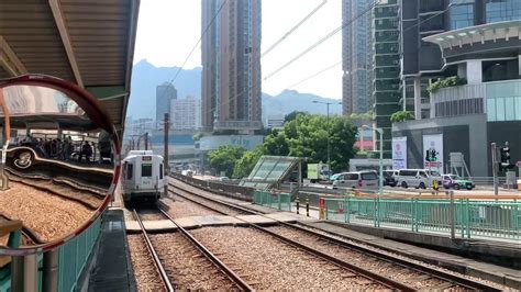 【輕鐵通車即將踏入34週年】港鐵輕鐵（路綫614）第四期列車（1123） 駛離杯渡站二台 Youtube