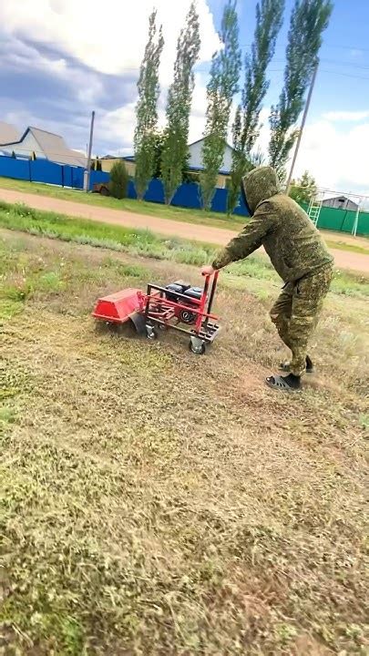 Испытание самодельной Бурьянокосилки! Косит быстро, превращает в мучу ...