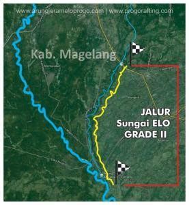 Peta Arung Jeram Sungai Elo Magelang PROGO RAFTING