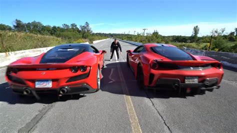 Ferrari F8 Tributo Drag Races 488 Pista McLaren 720S In 1 Million