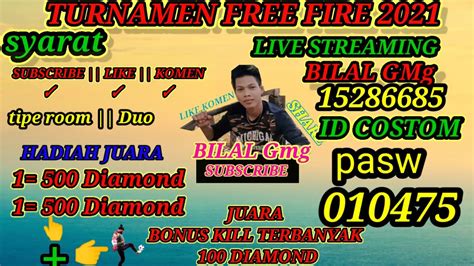 LIVE CR FF BERHADIAH YouTube