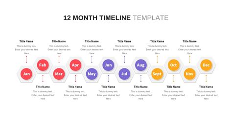 Month Timeline Powerpoint Template Slidebazaar