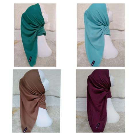 Jual Jilbab Segi Empat Rabbani Elzatta Polos Shopee Indonesia