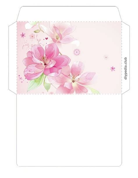 Floral Envelope Templates For Printing Issue 2 • Diypedia