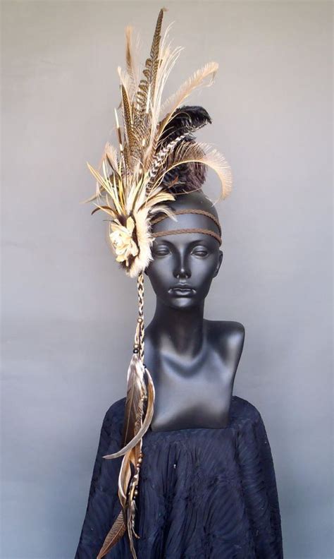 Pin On When The Stars Fall Headpiece Feather Headdress Headdress