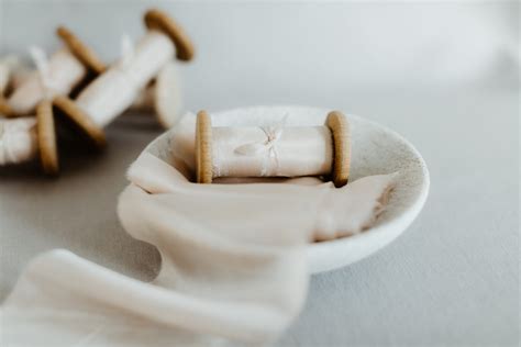 Nude Hand Dyed Habotai Silk Ribbon Betty Williamson Weddings And Events