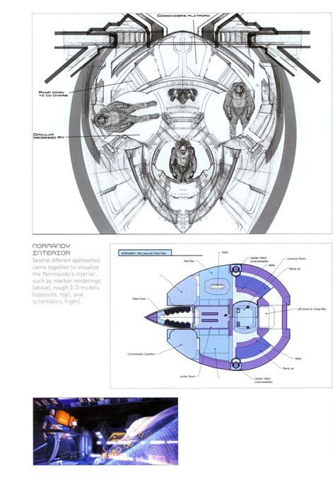 Fu2r4 Normandy Interior From The Art Of Mass Effect