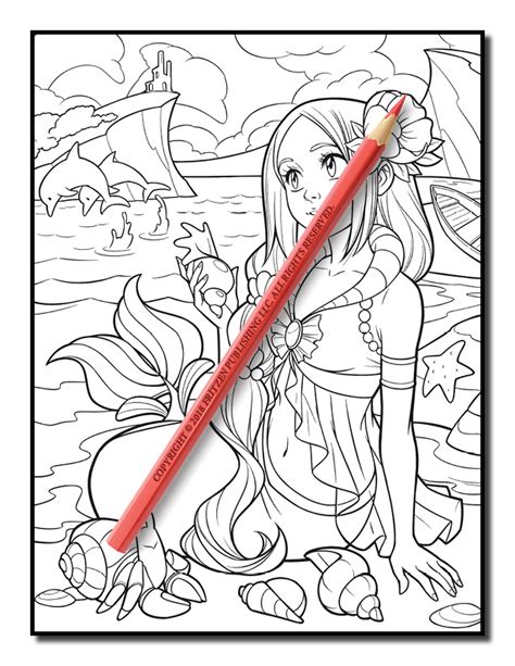 Mermaid Coloring Book | Free Mermaid Pages for Adults | PDF