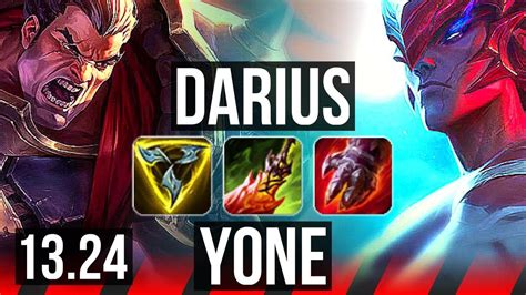 Darius Vs Yone Top Comeback 1400 Games Legendary 12 4 8 Kr