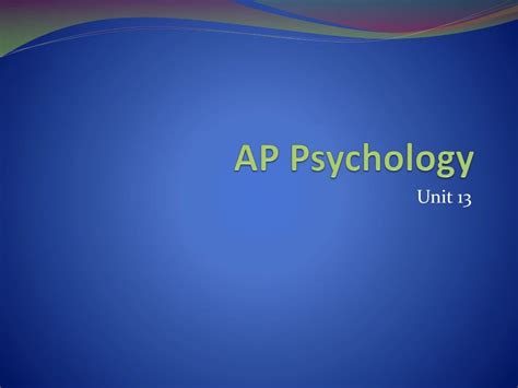 Ppt Ap Psychology Powerpoint Presentation Free Download Id8919144