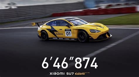 Xiaomi Bate El Récord De Vuelta Rápida En Nürburgring Con El Su7 Ultra