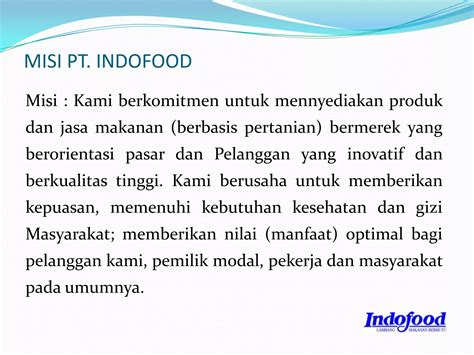 Pt Indofood Sukses Makmur Tbk PPT