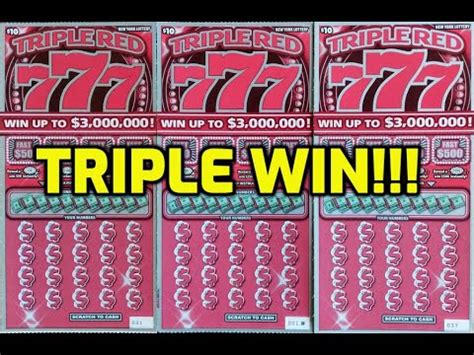 Every Ticket Is A Winner Playing New York Lottery S Triple Red 777