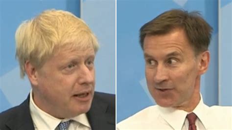 Boris Johnson V Jeremy Hunt Tory Rivals Digital Hustings Not