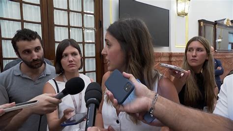 Irene Montero Cree Que Habr Que Trabajar Muy Duro De Cara A La