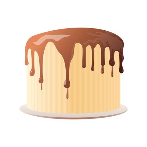 Pastel De Chocolate Con Glaseado De Chocolate Y Gotas De Chocolate