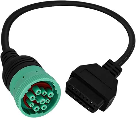 Amazon AMHTDOL 9 Pin To 16 Pin OBD2 Adapter Cable For Heavy Duty