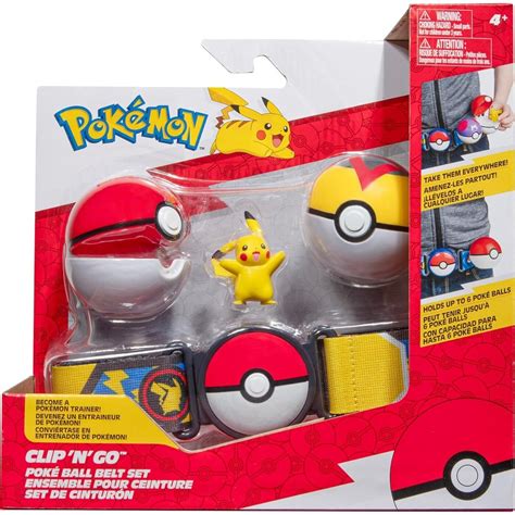 Jazwares Pokemon PKW Clip N Go Poke Ball Belt Set Poke Ball Level